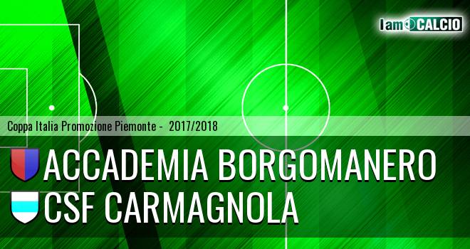 Accademia Borgomanero - Csf Carmagnola