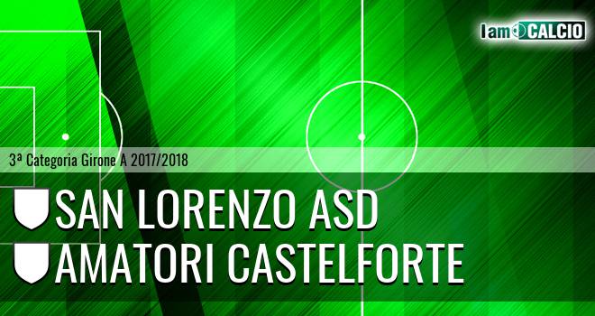 San Lorenzo ASD - Amatori Castelforte