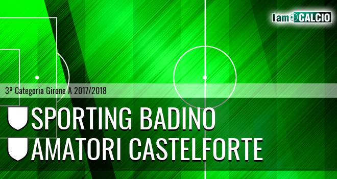 Sporting Badino - Amatori Castelforte