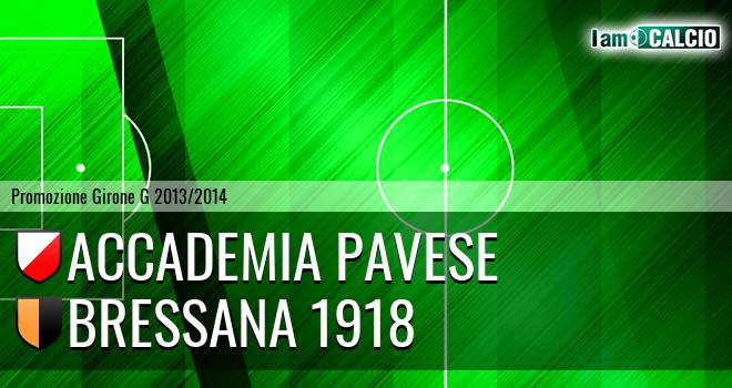 Accademia Pavese - Bressana 1918