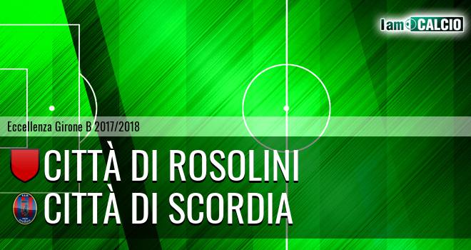 Città di Rosolini - Città di Scordia