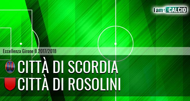 Città di Scordia - Città di Rosolini