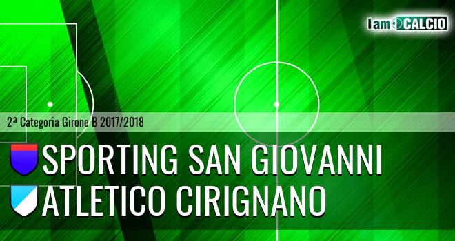 Sporting San Giovanni - Atletico Cirignano