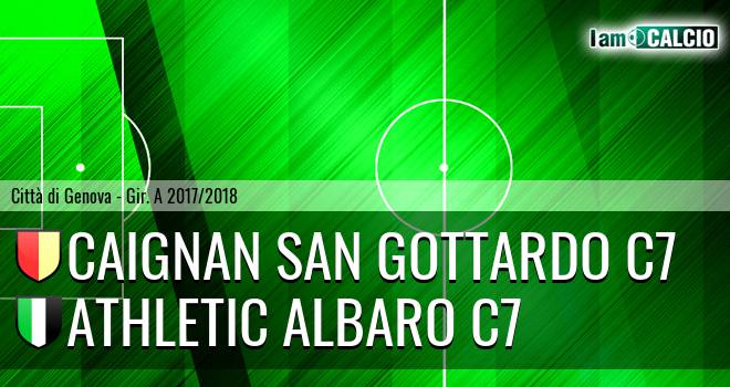 Caignan San Gottardo C7 - Athletic Albaro C7