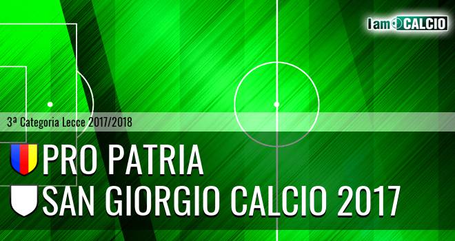 Pro Patria - San Giorgio Calcio 2017