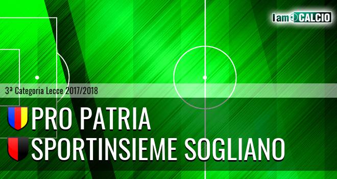 Pro Patria - Sportinsieme Sogliano