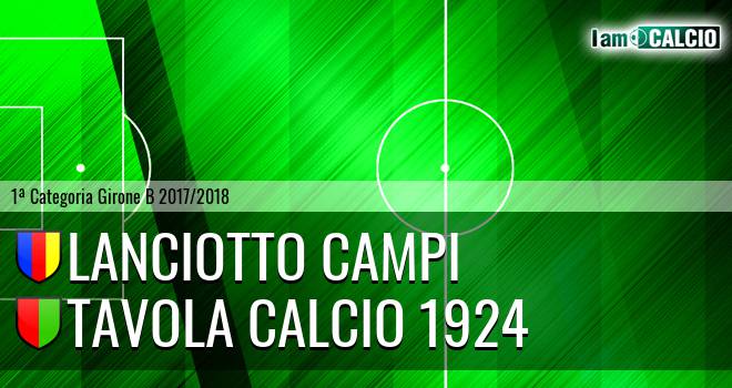 Lanciotto Campi - Tavola Calcio 1924