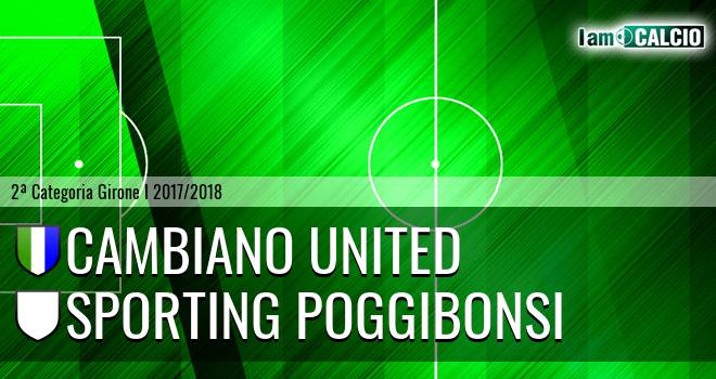 Cambiano United - Sporting Poggibonsi