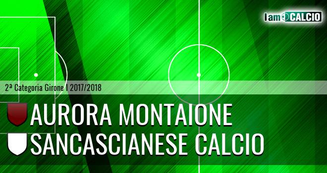 Aurora Montaione - Sancascianese Calcio