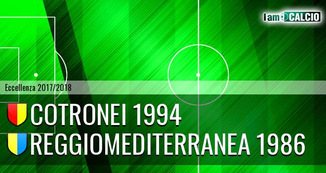 Cotronei 1994 - Reggiomediterranea 1986