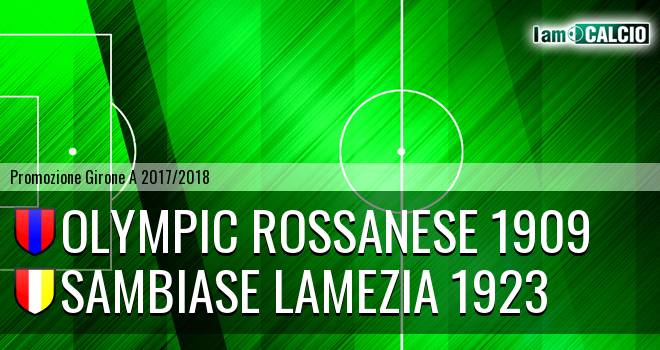 Olympic Rossanese 1909 - Sambiase Lamezia 1923