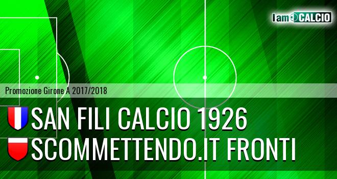 San Fili Calcio 1926 - Scommettendo.it Fronti