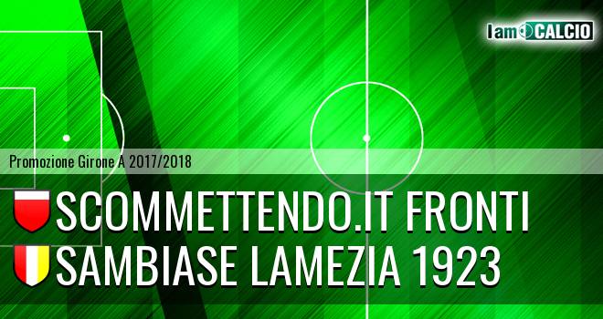 Scommettendo.it Fronti - Sambiase Lamezia 1923