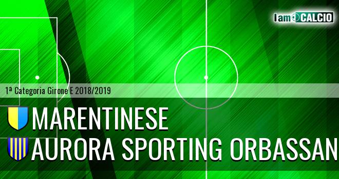 Marentinese - Aurora Sporting Orbassano