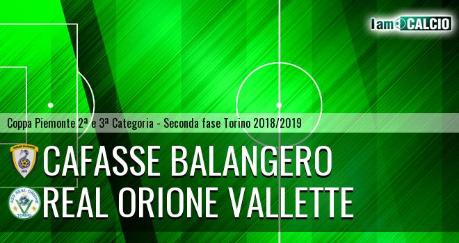 Cafasse Balangero - Real Orione Vallette