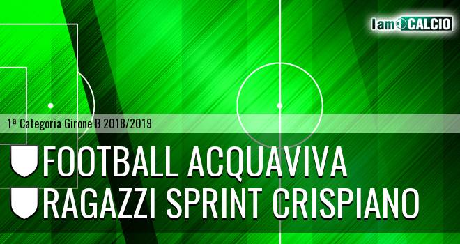Football Acquaviva - Ragazzi Sprint Crispiano