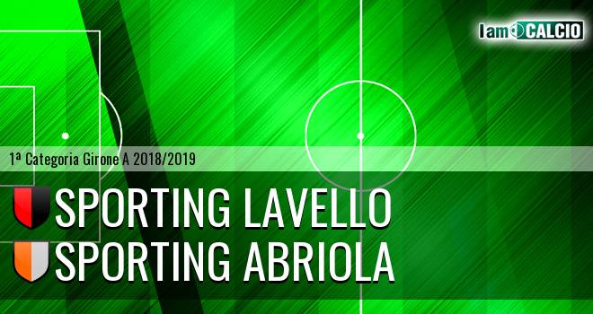 Sporting Lavello - Sporting Abriola