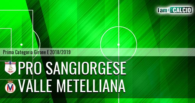 Pro Sangiorgese - Valle Metelliana