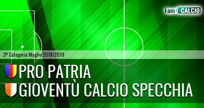 Pro Patria - Gioventù Calcio Specchia