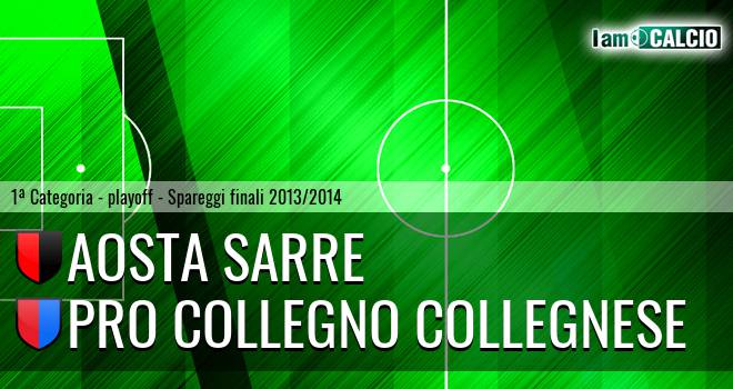 Aosta Sarre - Pro Collegno Collegnese