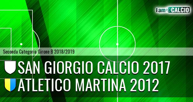 San Giorgio Calcio 2017 - Atletico Martina 2012