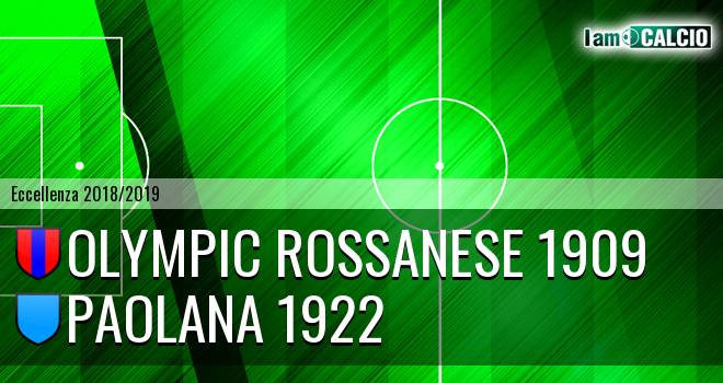 Olympic Rossanese 1909 - Paolana 1922