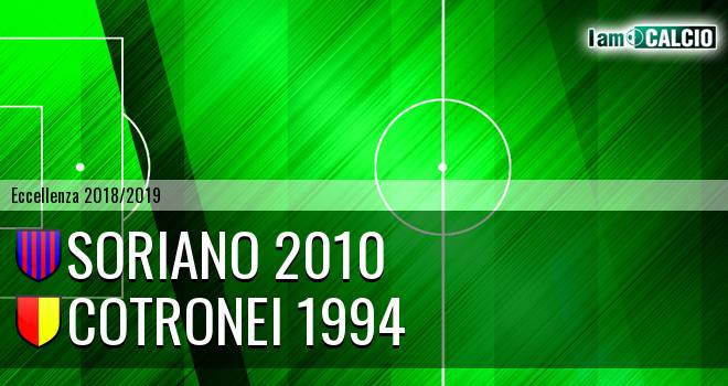 Soriano 2010 - Cotronei 1994