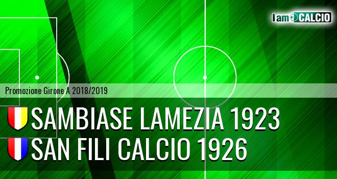 Sambiase Lamezia 1923 - San Fili Calcio 1926