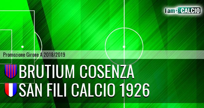 Brutium Cosenza - San Fili Calcio 1926