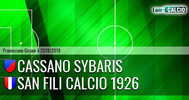 Cassano Sybaris - San Fili Calcio 1926