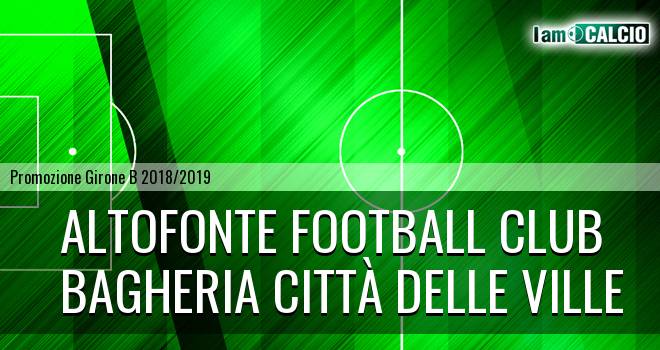 Altofonte Football Club - Bagheria Città delle Ville