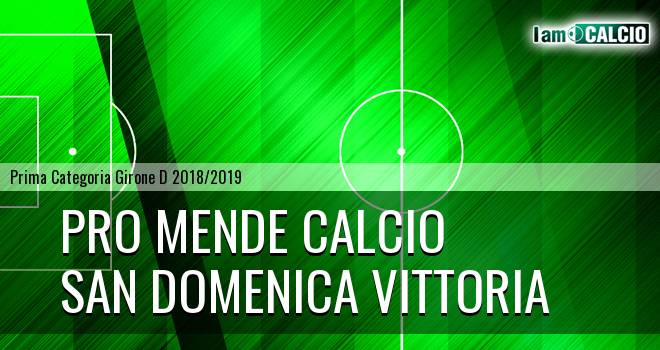 Pro Mende Calcio - San Domenica Vittoria