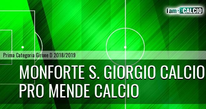 Monforte S. Giorgio Calcio - Pro Mende Calcio