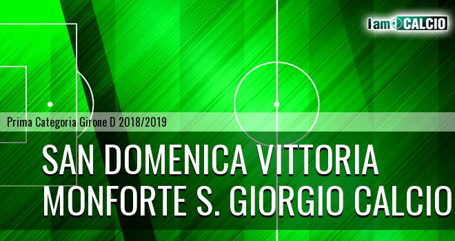 San Domenica Vittoria - Monforte S. Giorgio Calcio