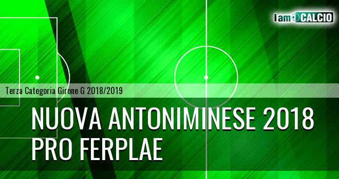 Nuova Antoniminese 2018 - Pro Ferplae