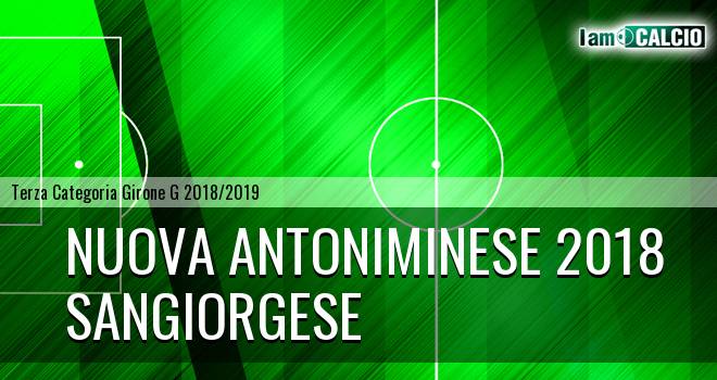 Nuova Antoniminese 2018 - Sangiorgese