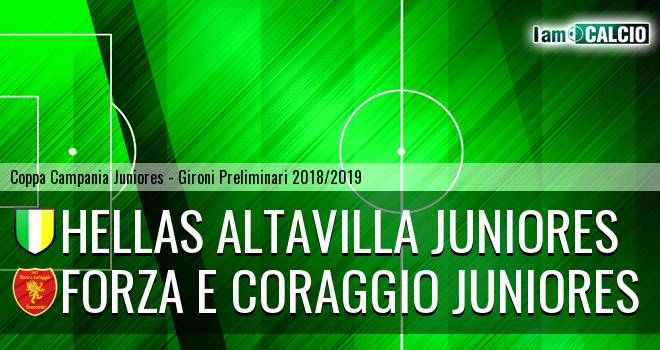 Hellas Altavilla Juniores - Forza e Coraggio Juniores