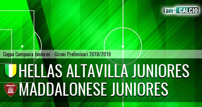 Hellas Altavilla Juniores - Maddalonese Juniores