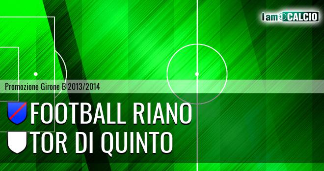 Football Riano - Tor di Quinto