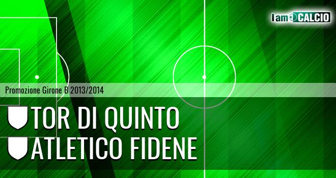 Tor di Quinto - Atletico Fidene