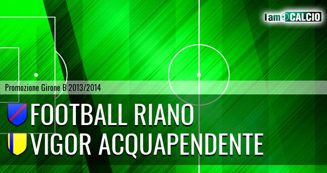 Football Riano - Vigor Acquapendente