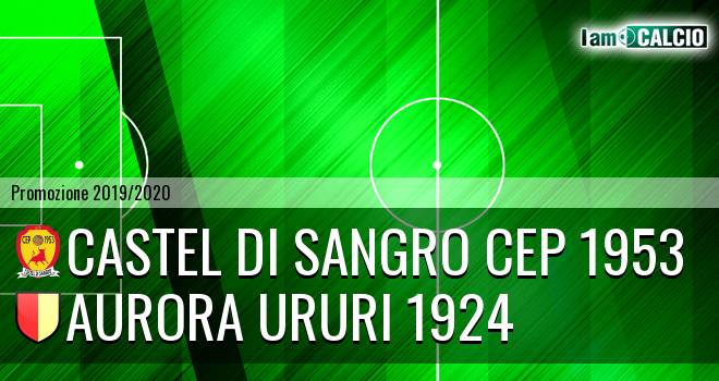 Castel di Sangro CEP 1953 - Aurora Ururi 1924