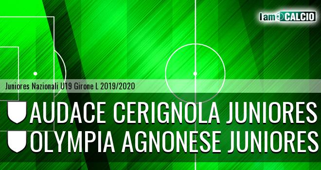 Audace Cerignola Juniores - Olympia Agnonese Juniores