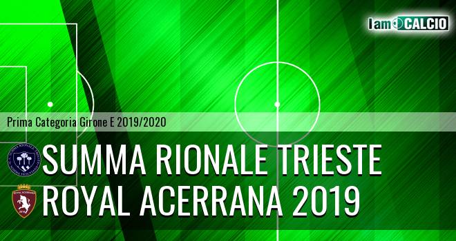 Summa Rionale Trieste - Royal Acerrana 2019