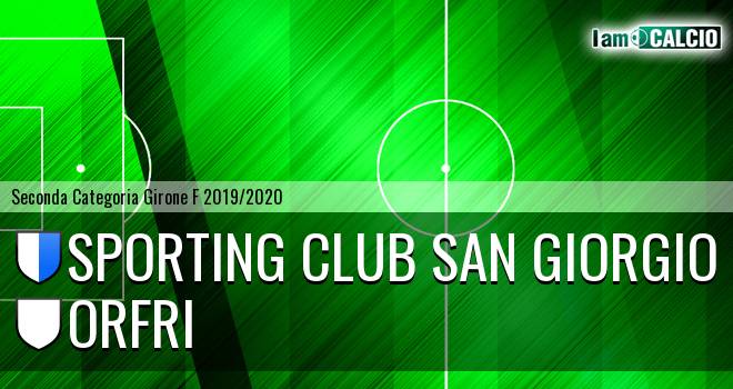 Sporting Club San Giorgio - Orfri calcio