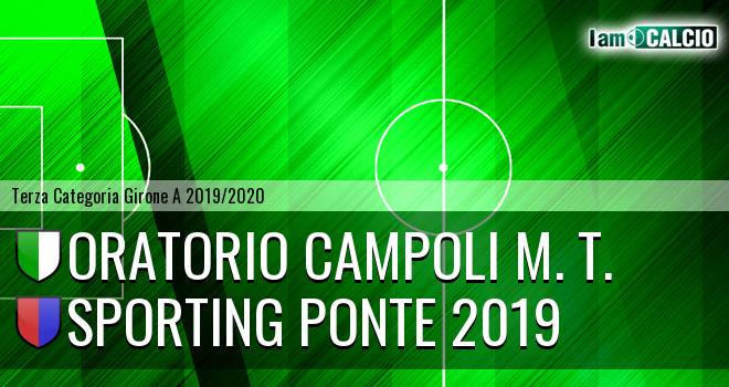 Oratorio Campoli M. T. - Sporting Ponte 2019