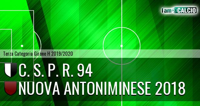 C. S. P. R. 94 - Nuova Antoniminese 2018