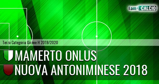 Mamerto Onlus - Nuova Antoniminese 2018