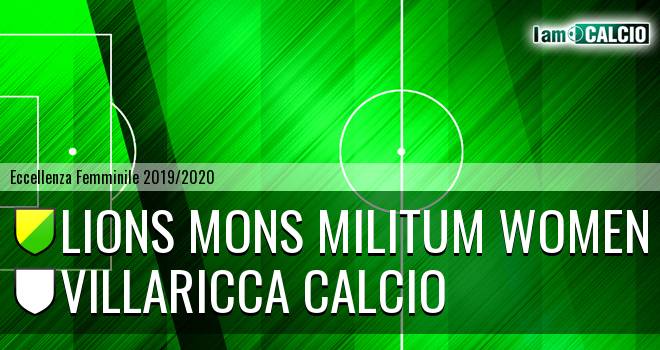 Lions Mons Militum Women - Villaricca Calcio