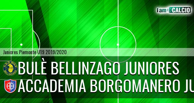Bulè Bellinzago juniores - Accademia Borgomanero juniores